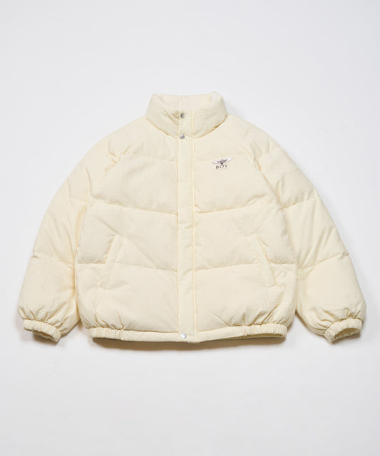 BOY LOGO EMBOSSING DOWN BLOUSON WHITE【B233N2801131】