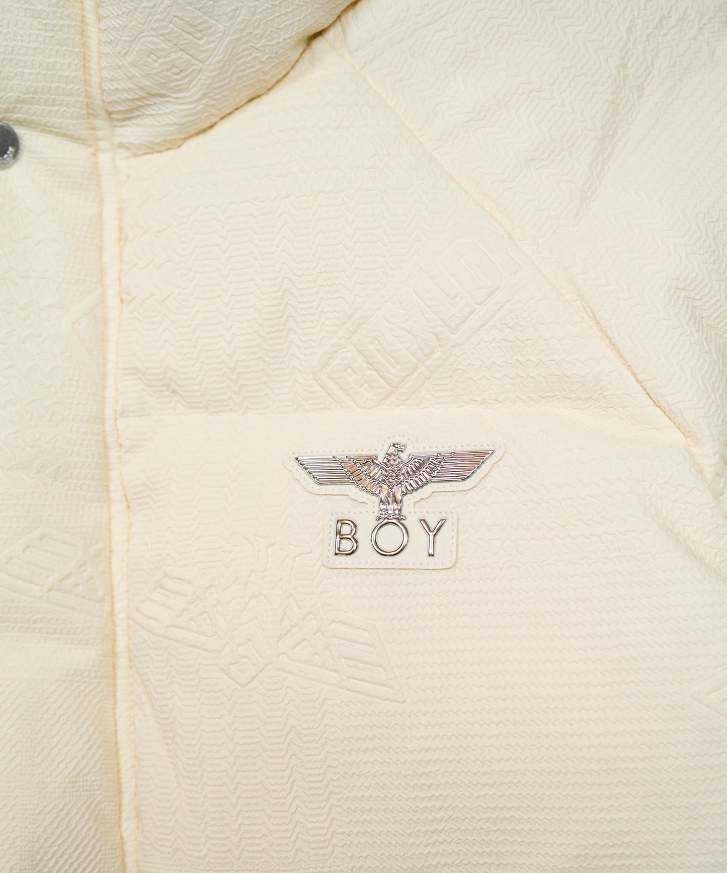 BOY LOGO EMBOSSING DOWN BLOUSON WHITE【B233N2801131】