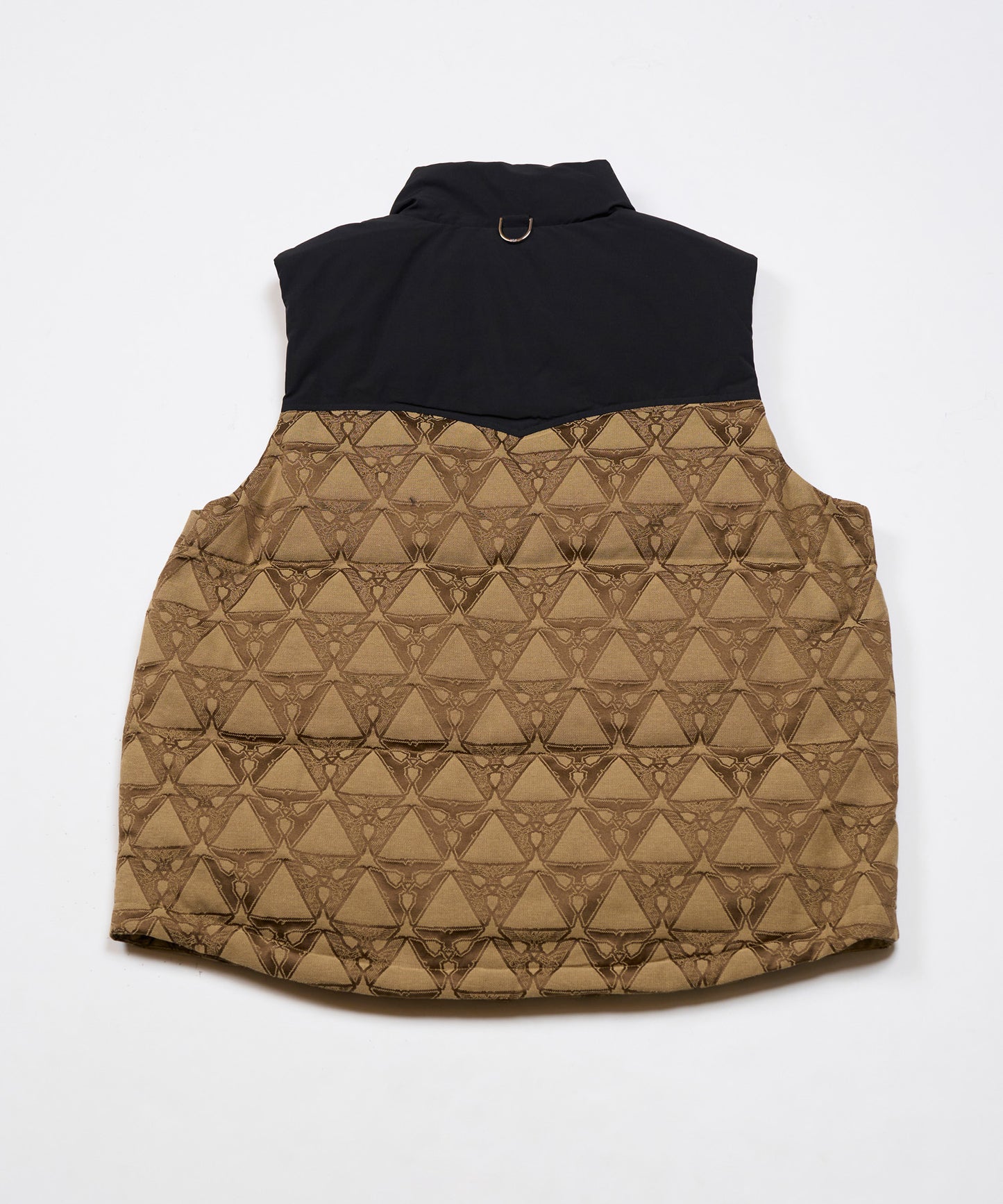 EAGLE TRIANGLE JACQUARD DOWN VEST KHAKI【B234N3000111】