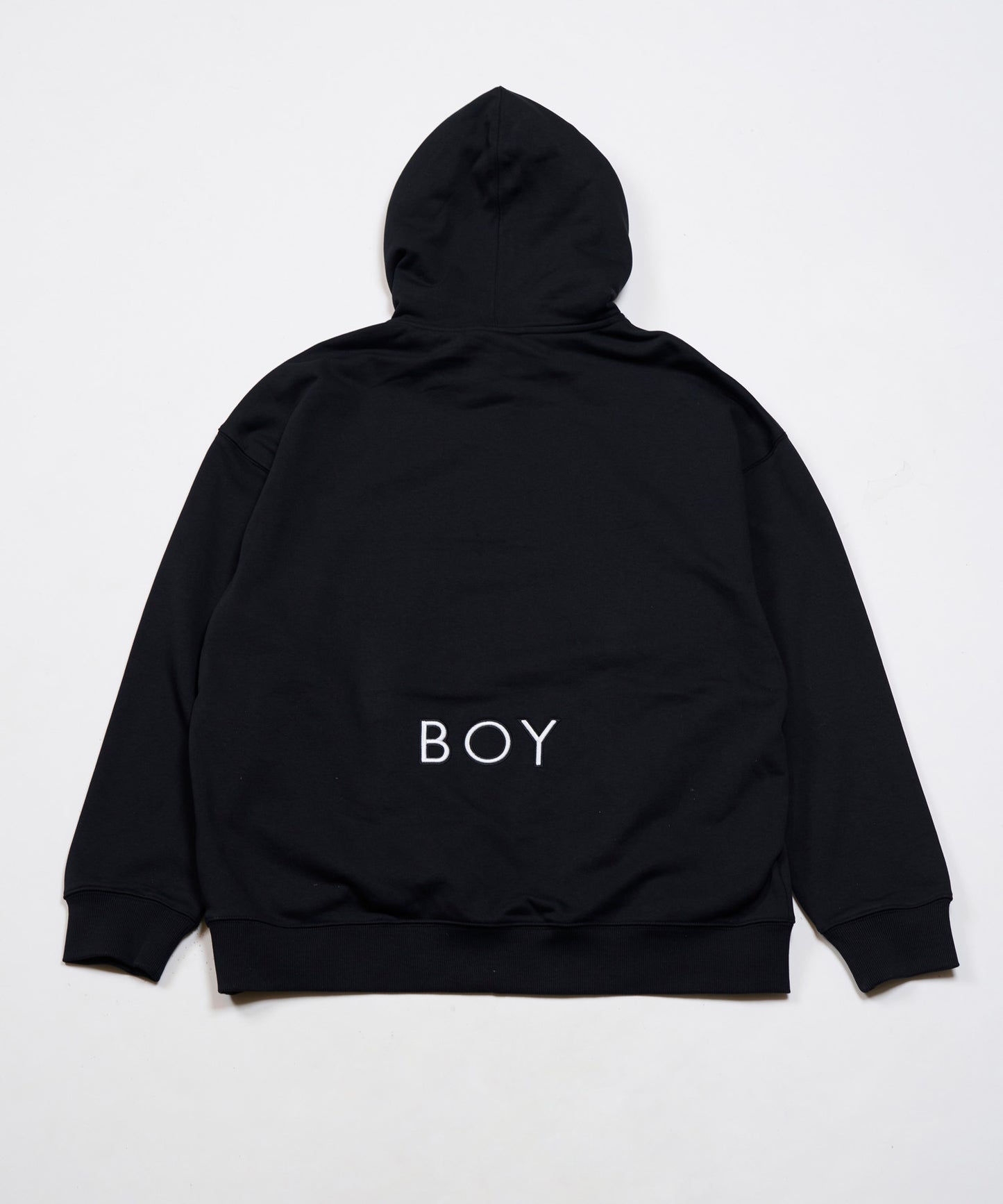 LEAVE THE BOY ALONE LOGO FOODIE PARKA BLACK【B234N0400102】