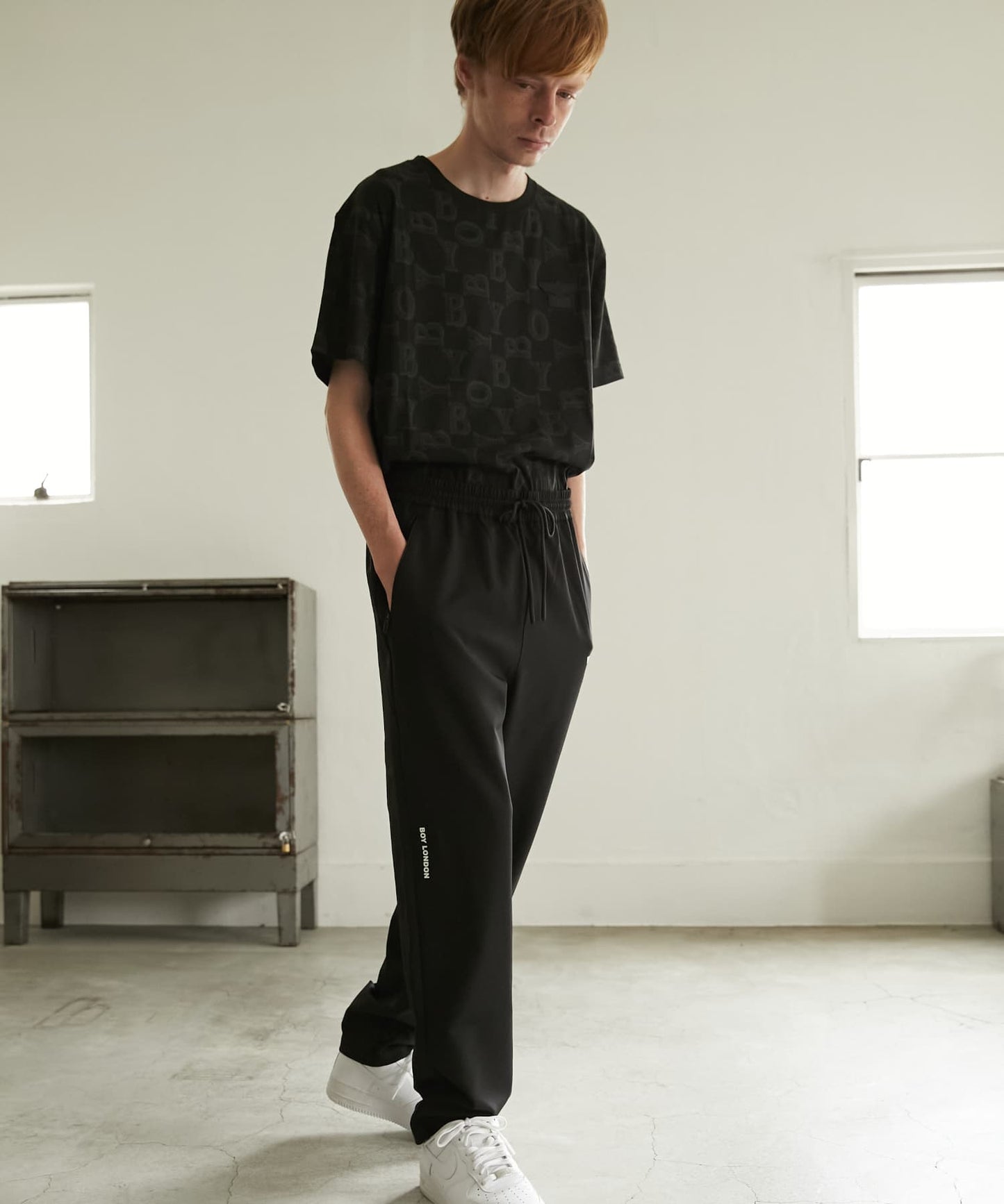 RELAX EASY PANTS BLACK【B243N3403002】