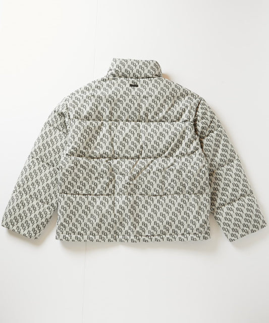 BOY MONOGRAM JACQUARD DOWN JACKET GREY【B244N2803203】