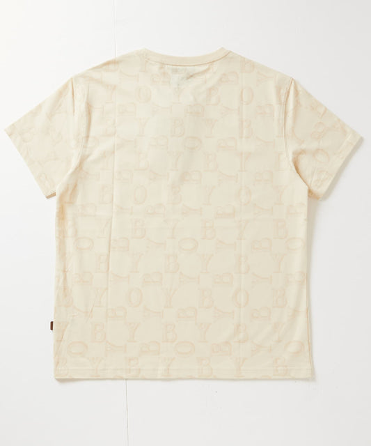 BOY SHADOW PRINT TEE KHAKI【B243N0116811】