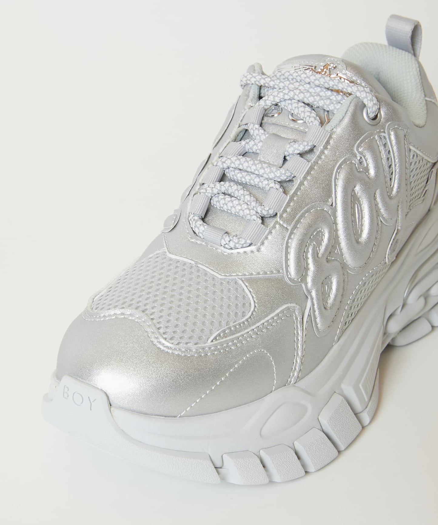 BOY PLATFORM SNEAKERS SILVER【B243N7901012】