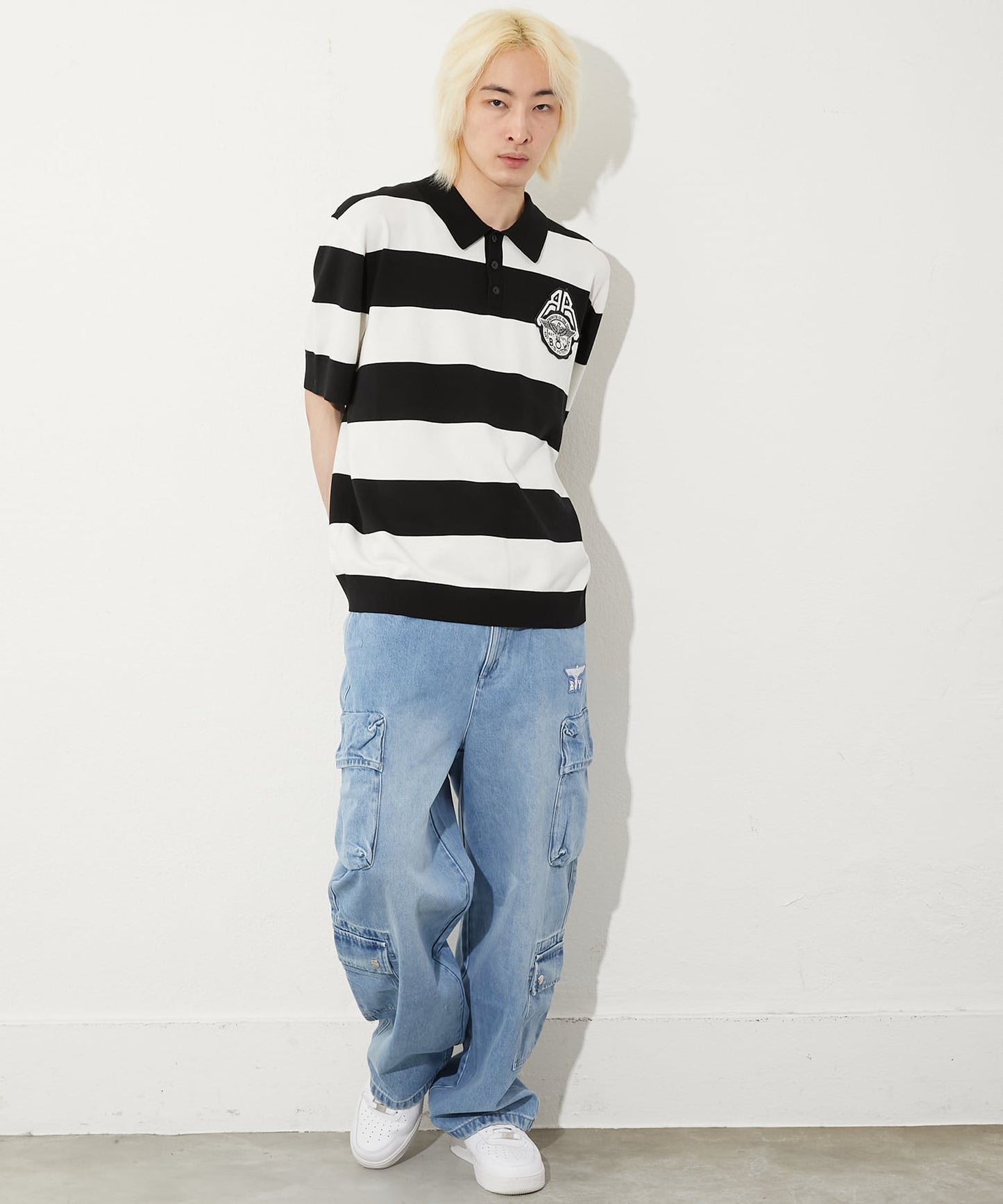COLLEGE BORDER POLO SHIRT【B251N0106302】