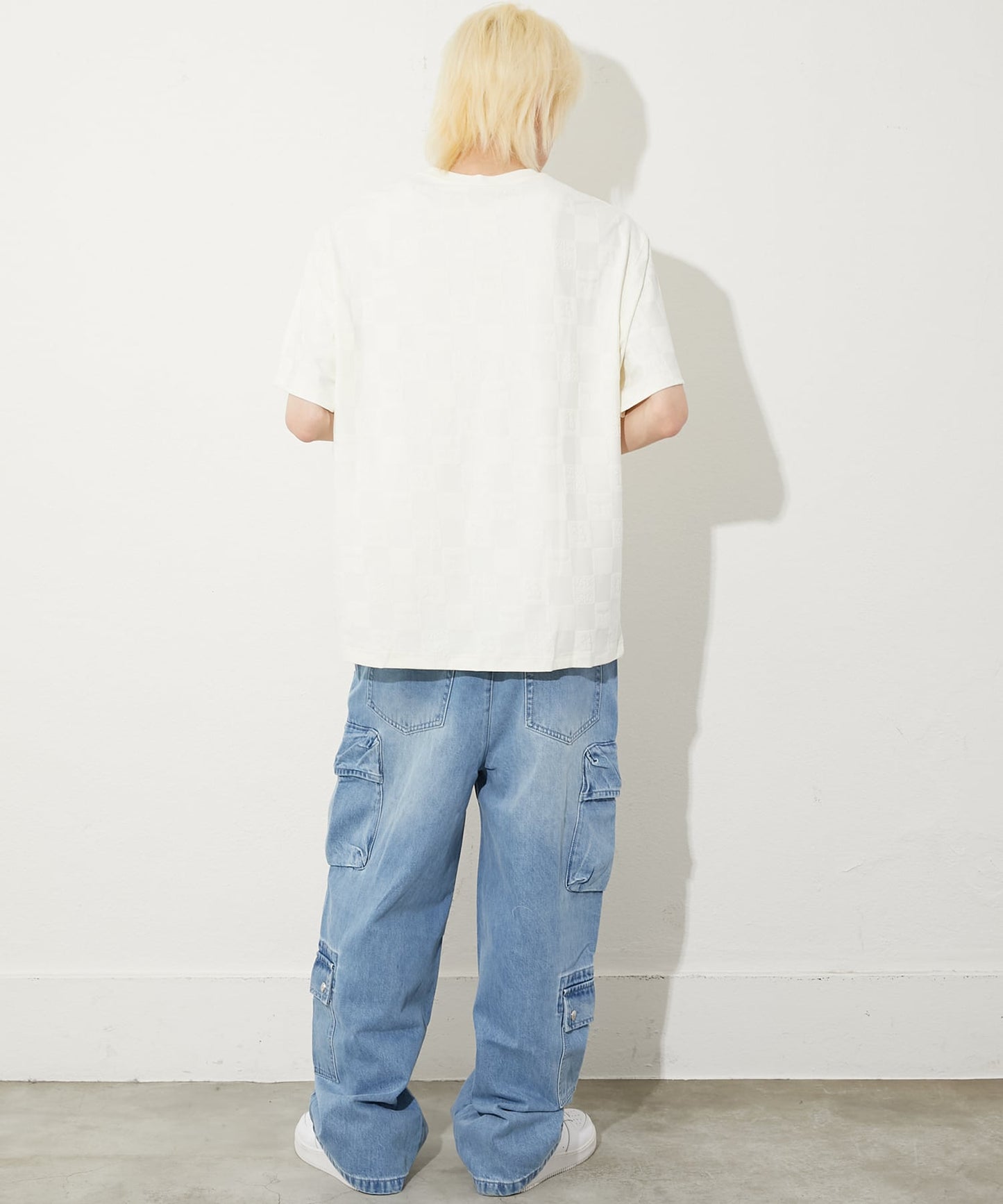 JACQUARD TEE WHITE【B251N0100501】