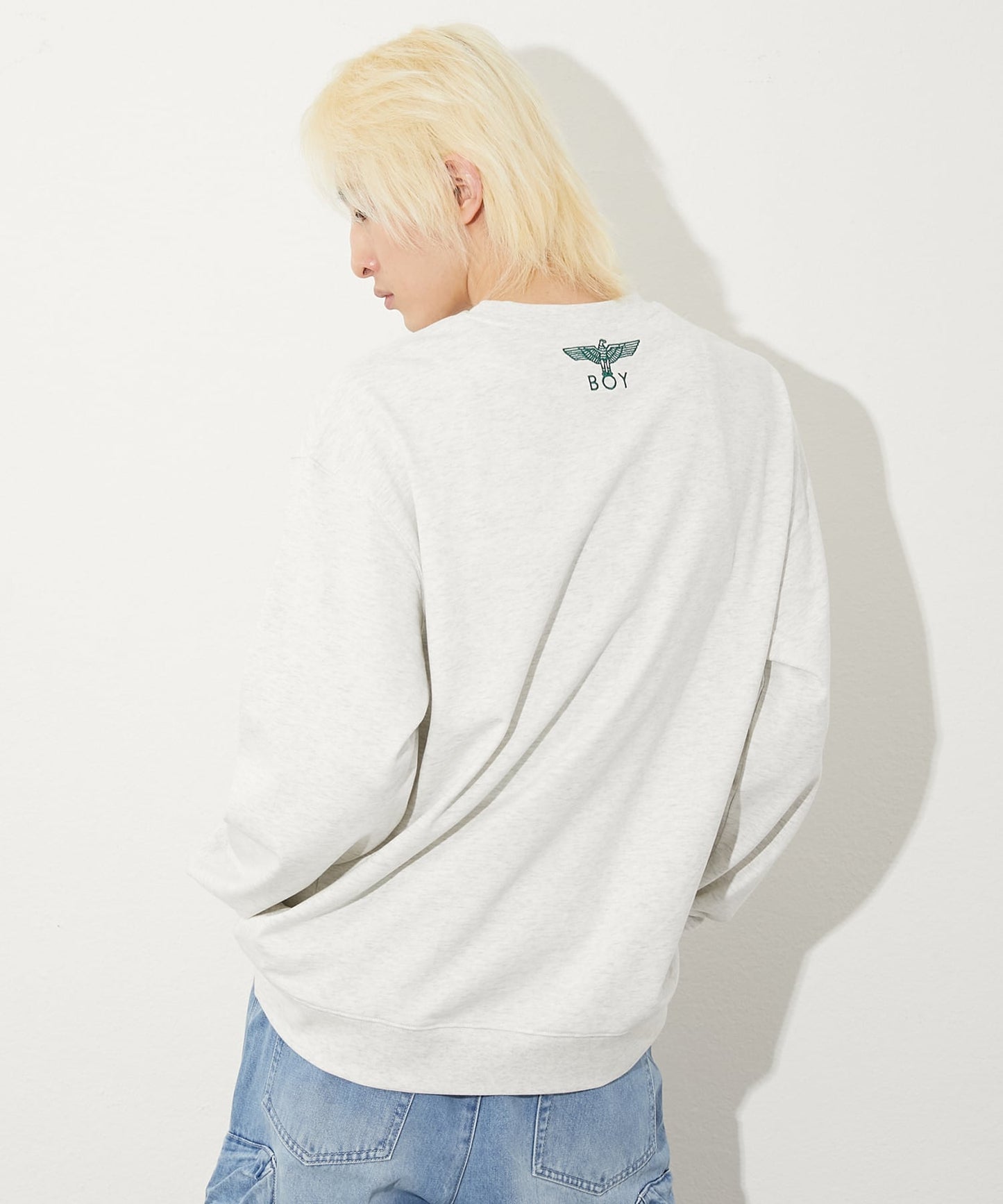 COLLEGE PATCH SWEAT GREY【B251N0301603】