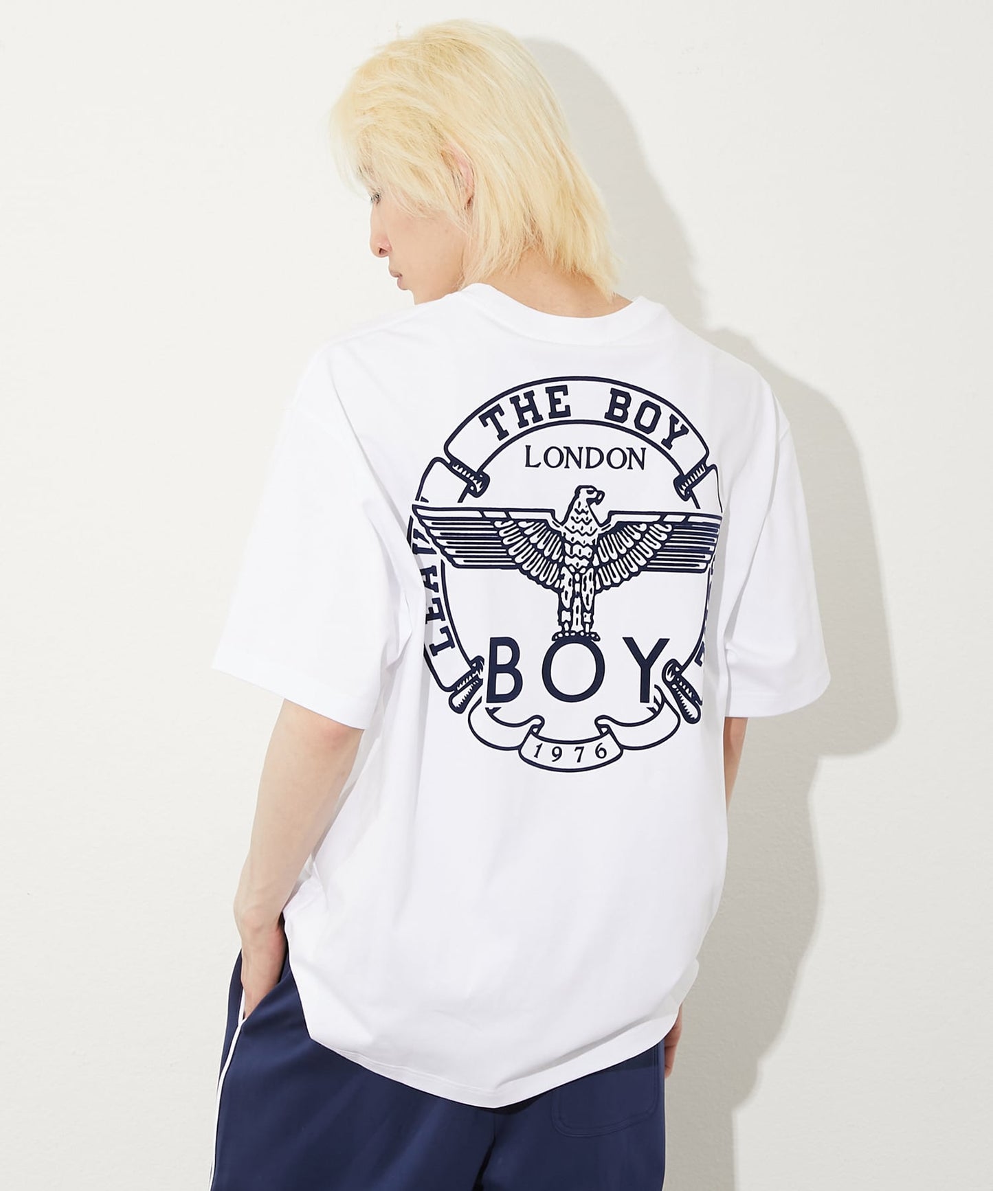COLLEGE PRINT TEE WHITE【B252N0116201】