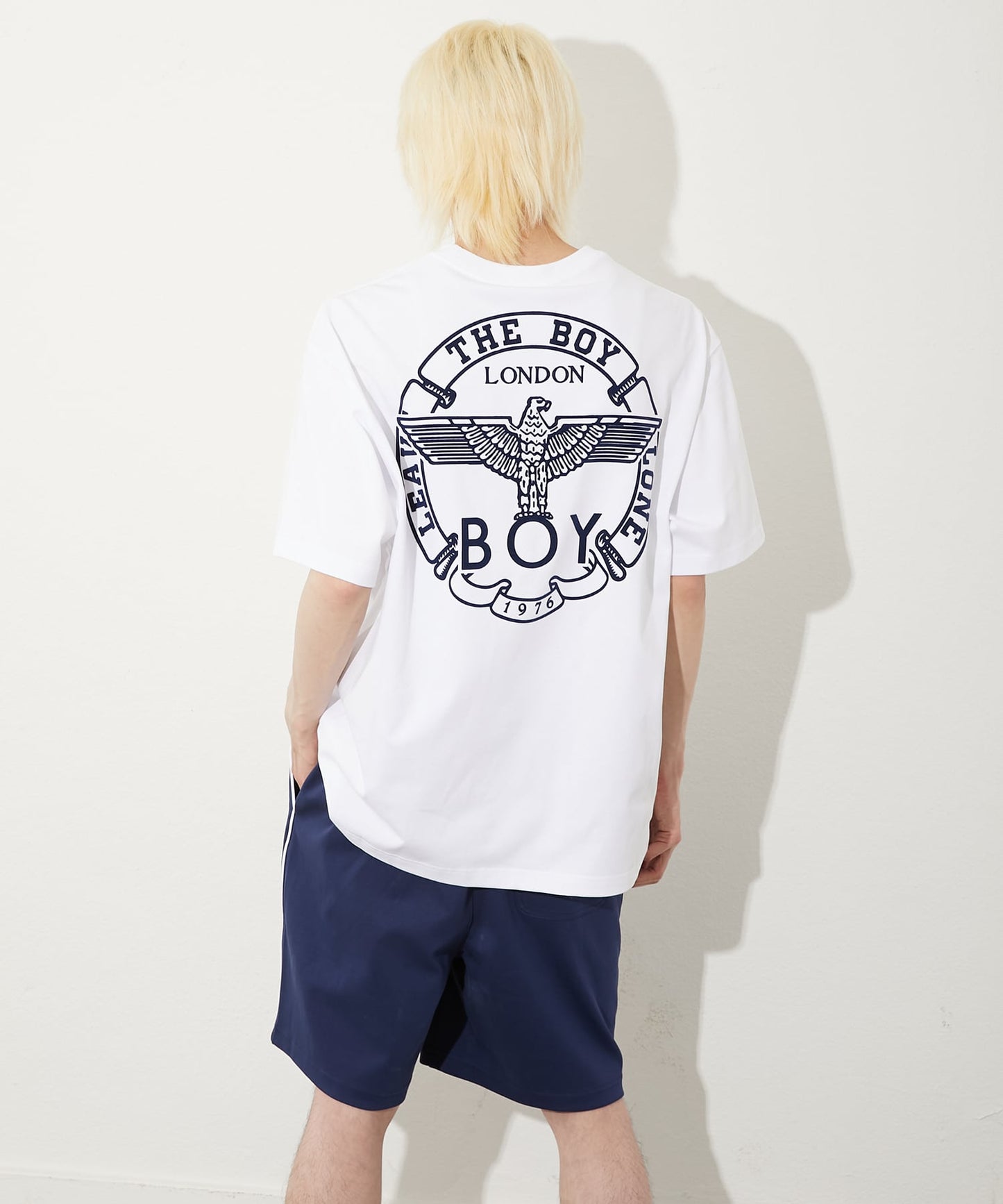 COLLEGE PRINT TEE WHITE【B252N0116201】