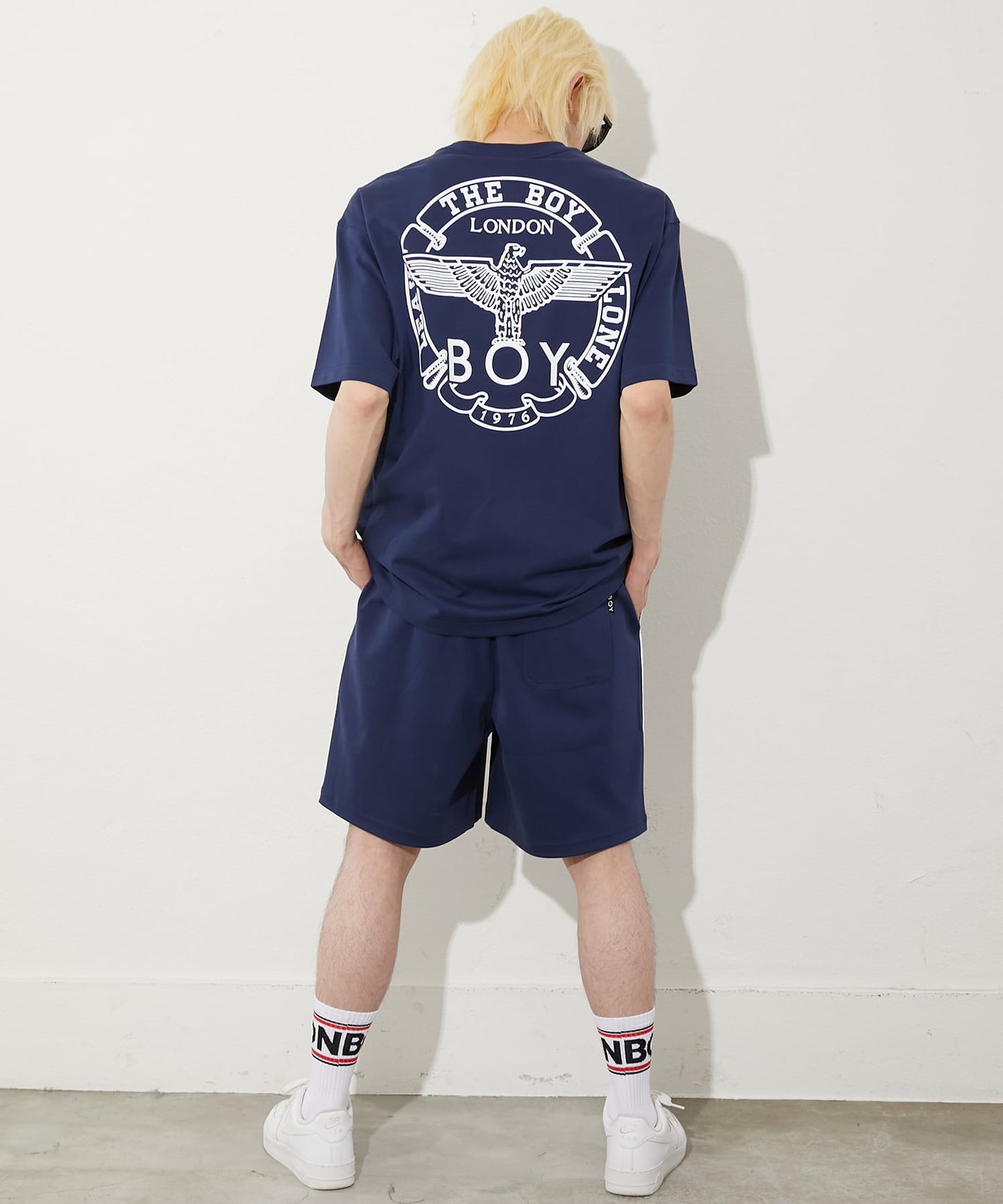 COLLEGE PRINT TEE MING BLUE【B252N0116216】