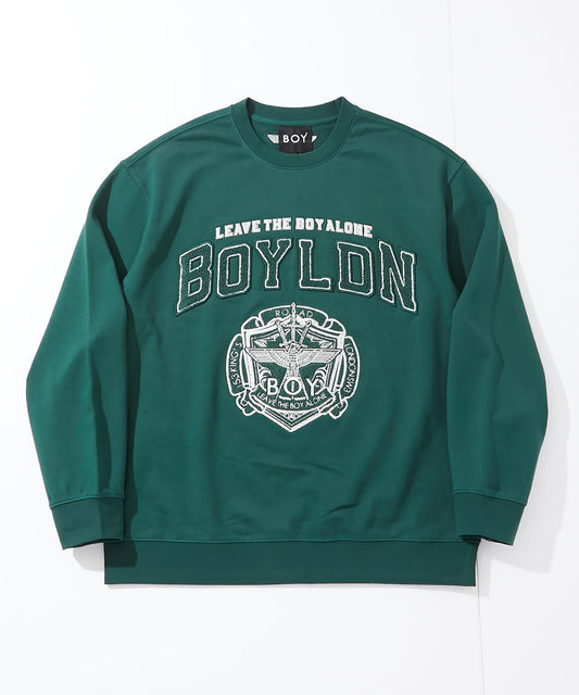 COLLEGE PATCH SWEAT GREEN【B251N0301605】