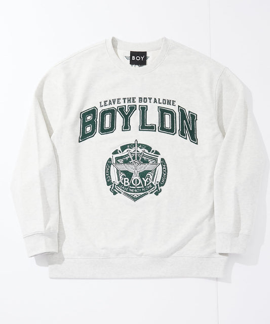 COLLEGE PATCH SWEAT GREY【B251N0301603】