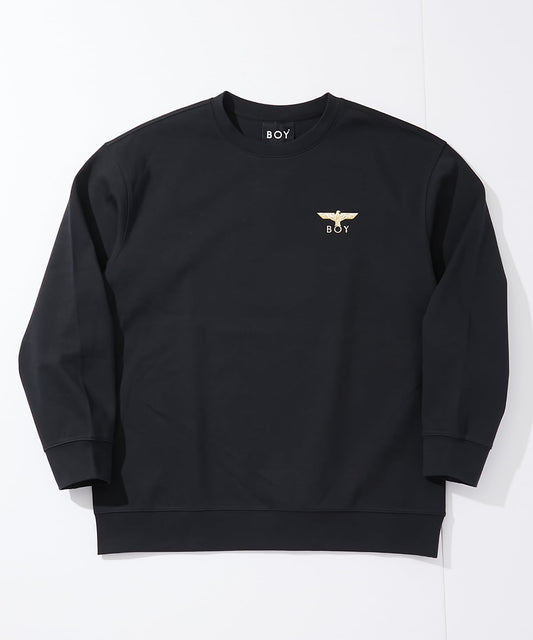 COLLEGE PATCH SWEAT BLACK【B251N0301502】