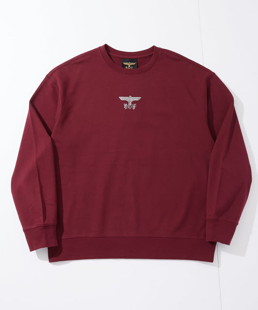COLLEGE LINESTONE SWEAT WINE RED【B251N0302430】
