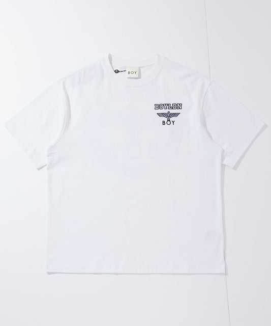 COLLEGE PRINT TEE WHITE【B252N0116201】