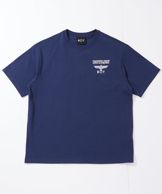 COLLEGE PRINT TEE MING BLUE【B252N0116216】