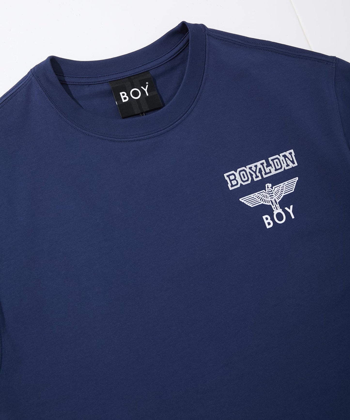 COLLEGE PRINT TEE MING BLUE【B252N0116216】