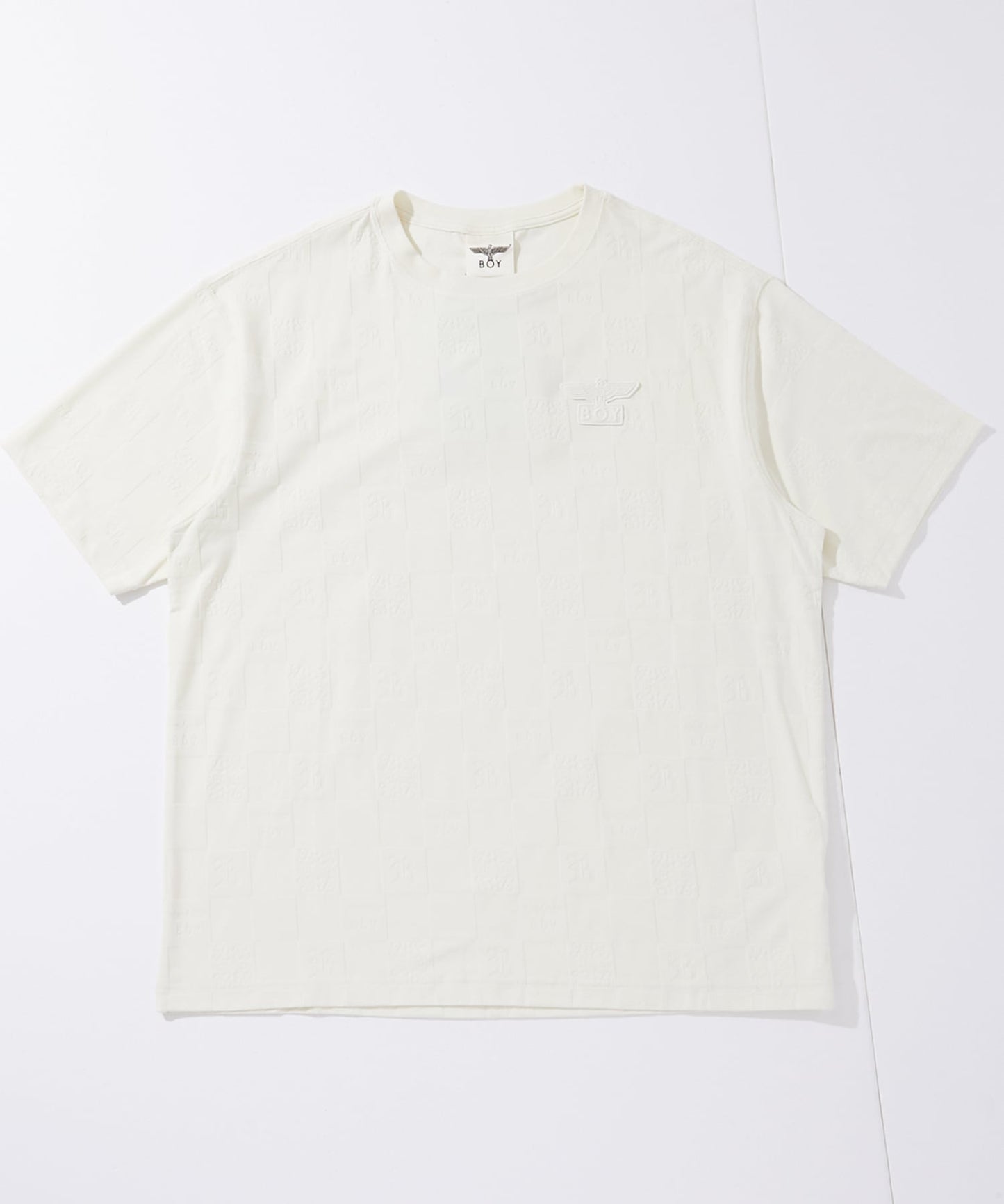JACQUARD TEE WHITE【B251N0100501】