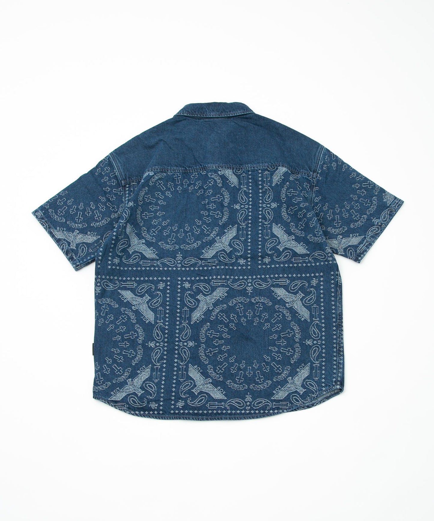 BANDANA DENIM SHIRT BLUE【B231N4970106】