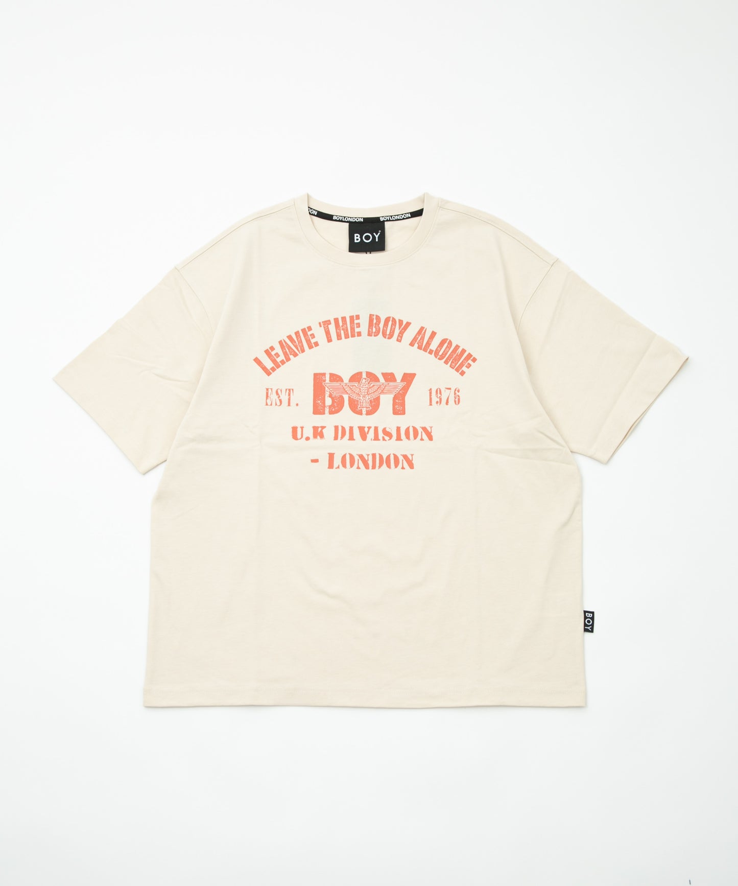 VINTAGE PRINTED HEAVY WEIGHT TEE WHITE【B232N0172531】