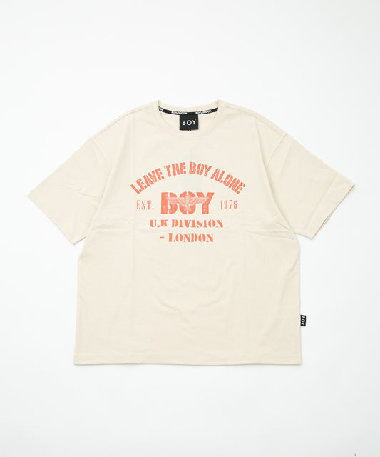 VINTAGE PRINTED HEAVY WEIGHT TEE WHITE【B232N0172531】