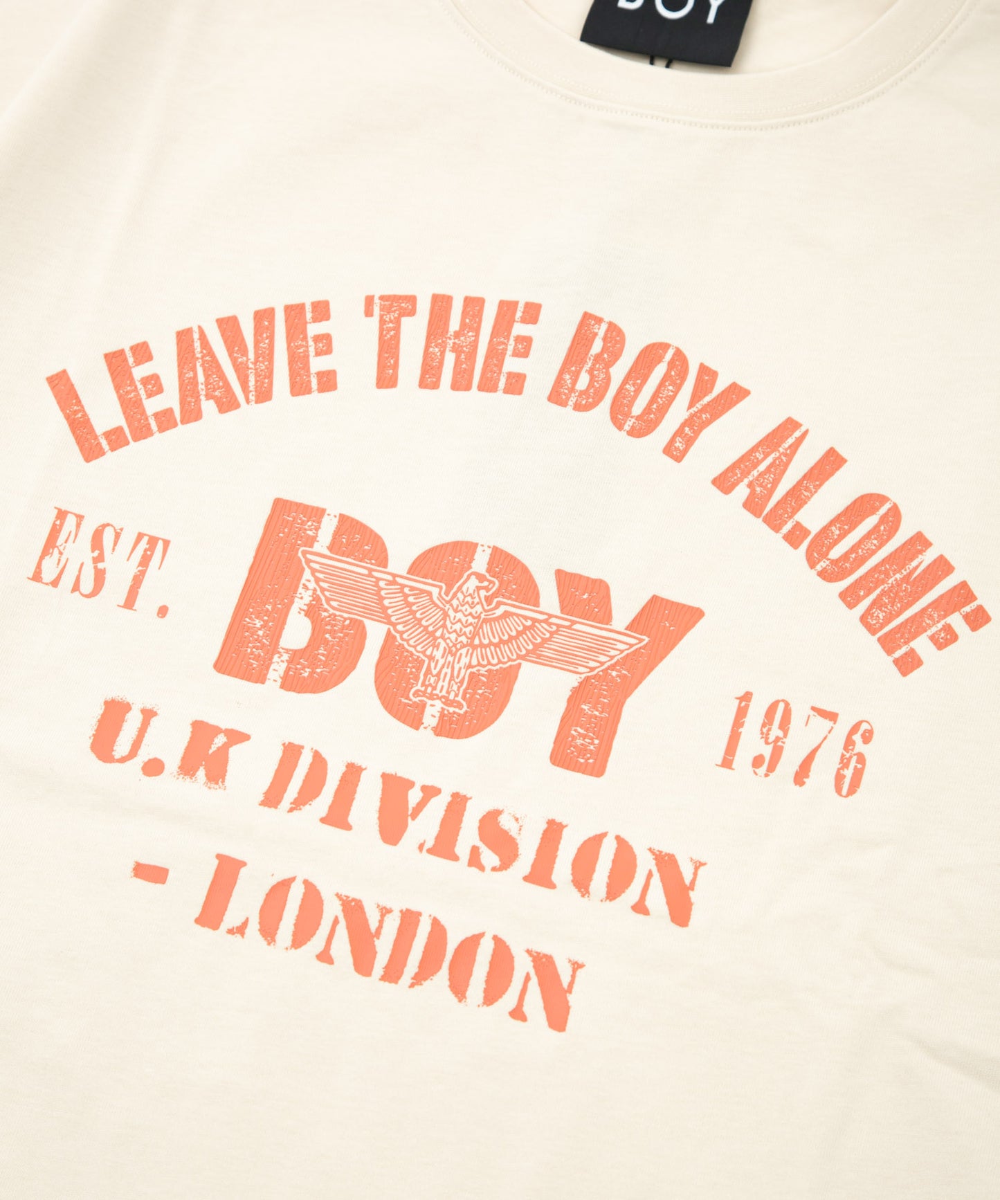 VINTAGE PRINTED HEAVY WEIGHT TEE WHITE【B232N0172531】