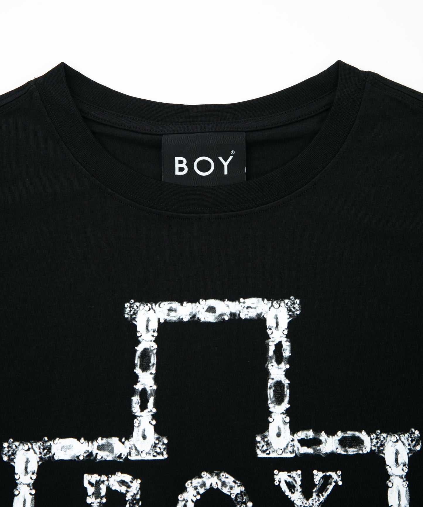 BOY CROSS MOTIF TEE BLACK【B232N0170502】