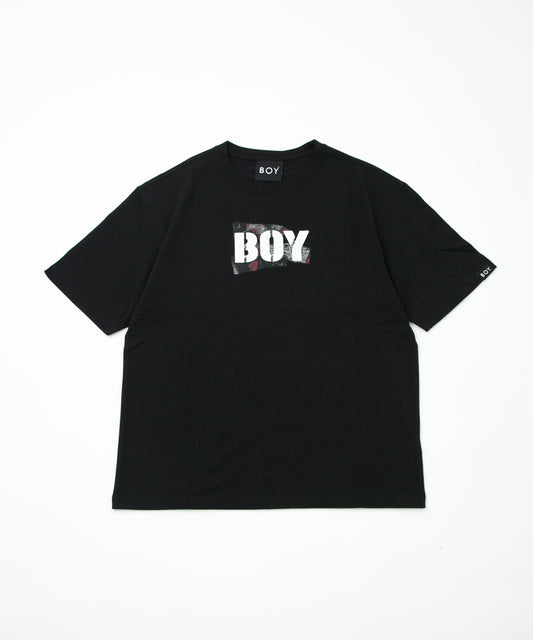 COLLAGE GRAPHIC TEE BLACK【B232N0170202】