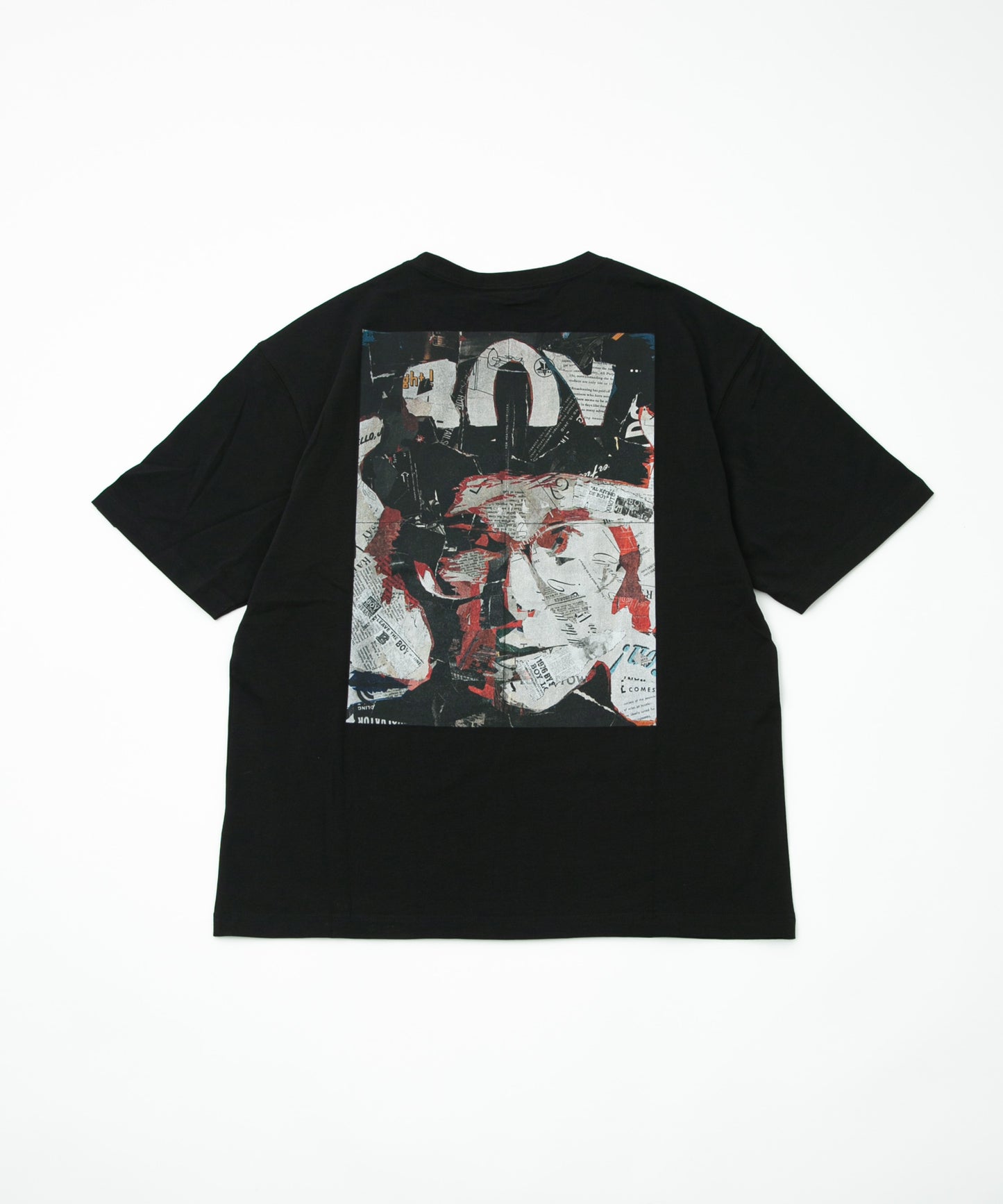 COLLAGE GRAPHIC TEE BLACK【B232N0170202】