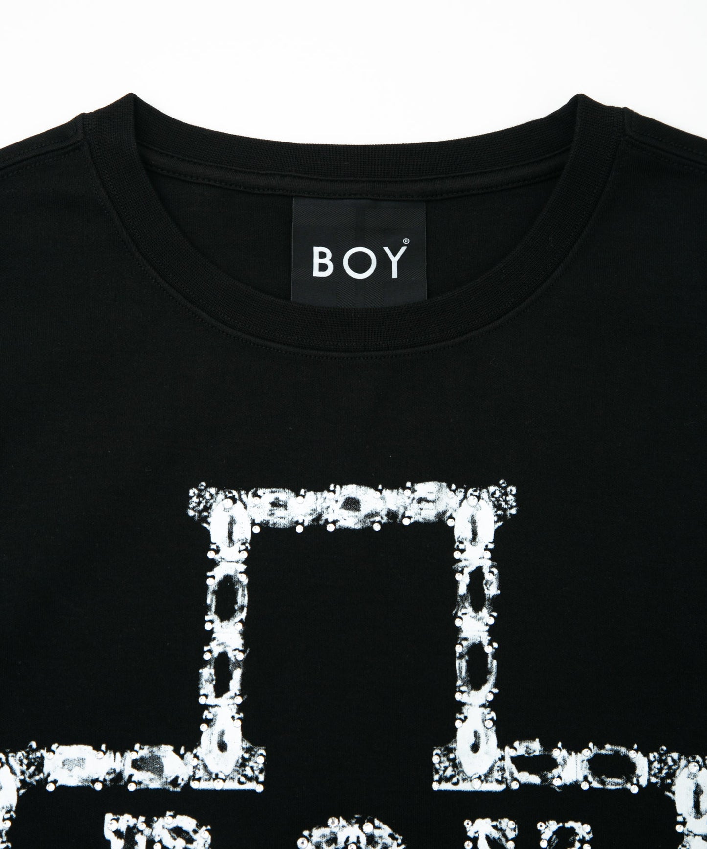 BOY CROSS MOTIFSLEEVELESS SHIRT BLACK【B232N0270102】