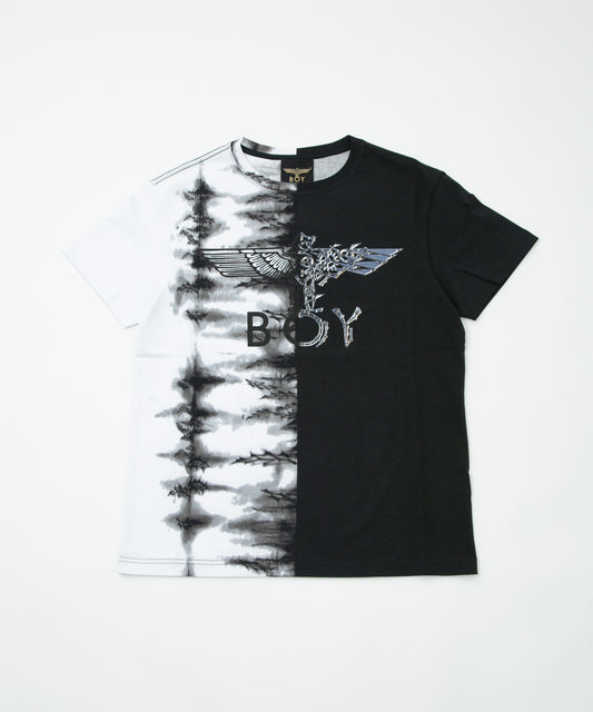 BICOLOR EAGLE TEE BLACK【B231N0103902】