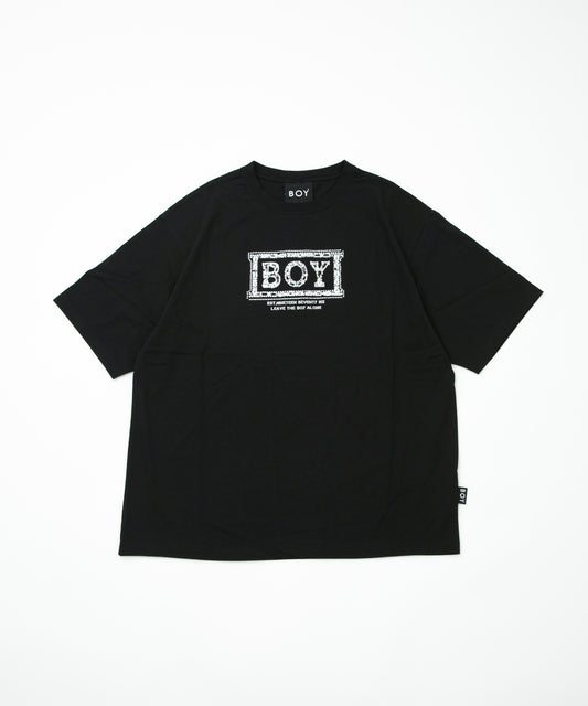 BOY RHINESTONE TEE BLACK【B232N0170602】