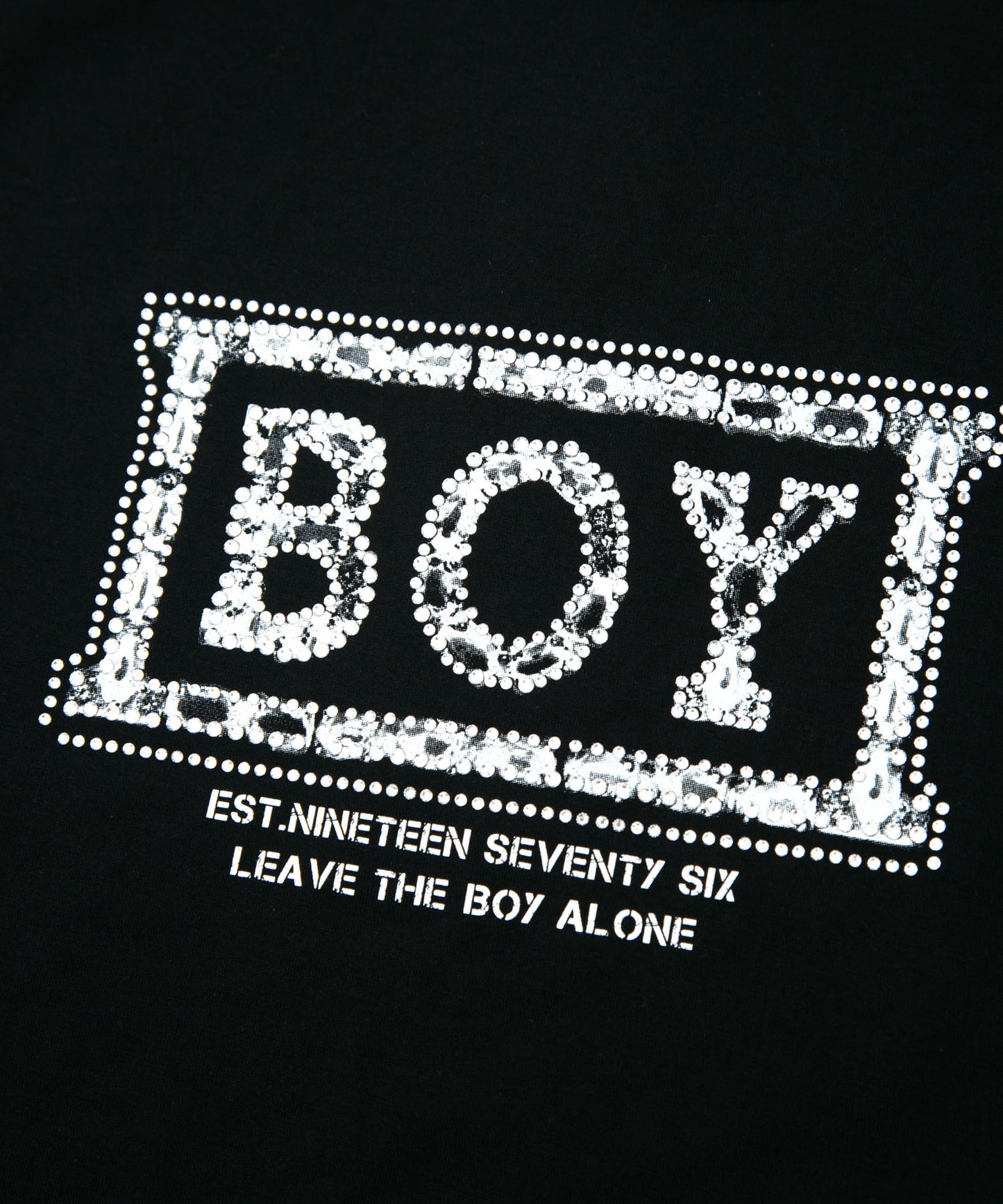 BOY RHINESTONE TEE BLACK【B232N0170602】