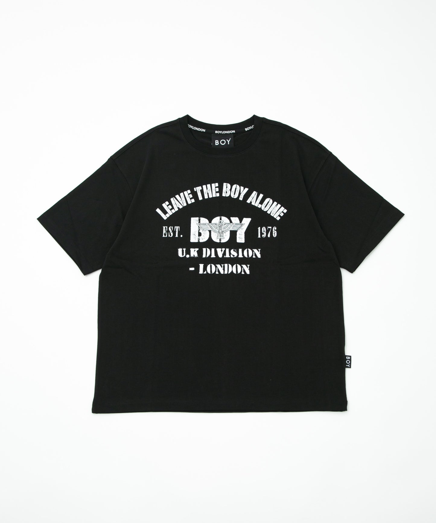 VINTAGE PRINTED HEAVY WEIGHT TEE BLACK【B232N0172502】