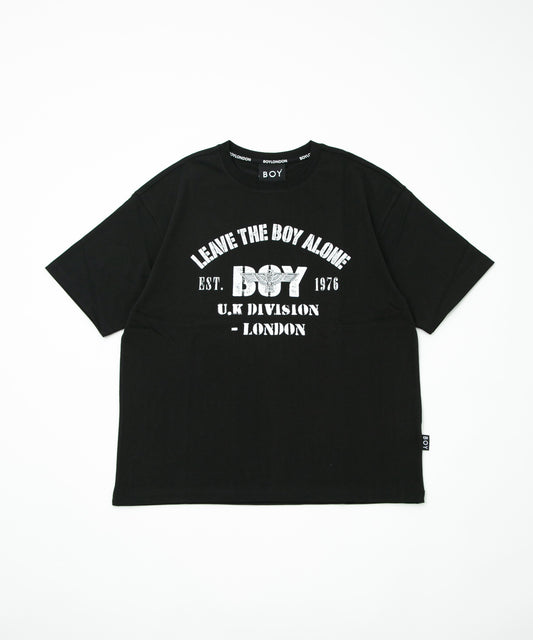 VINTAGE PRINTED HEAVY WEIGHT TEE BLACK【B232N0172502】