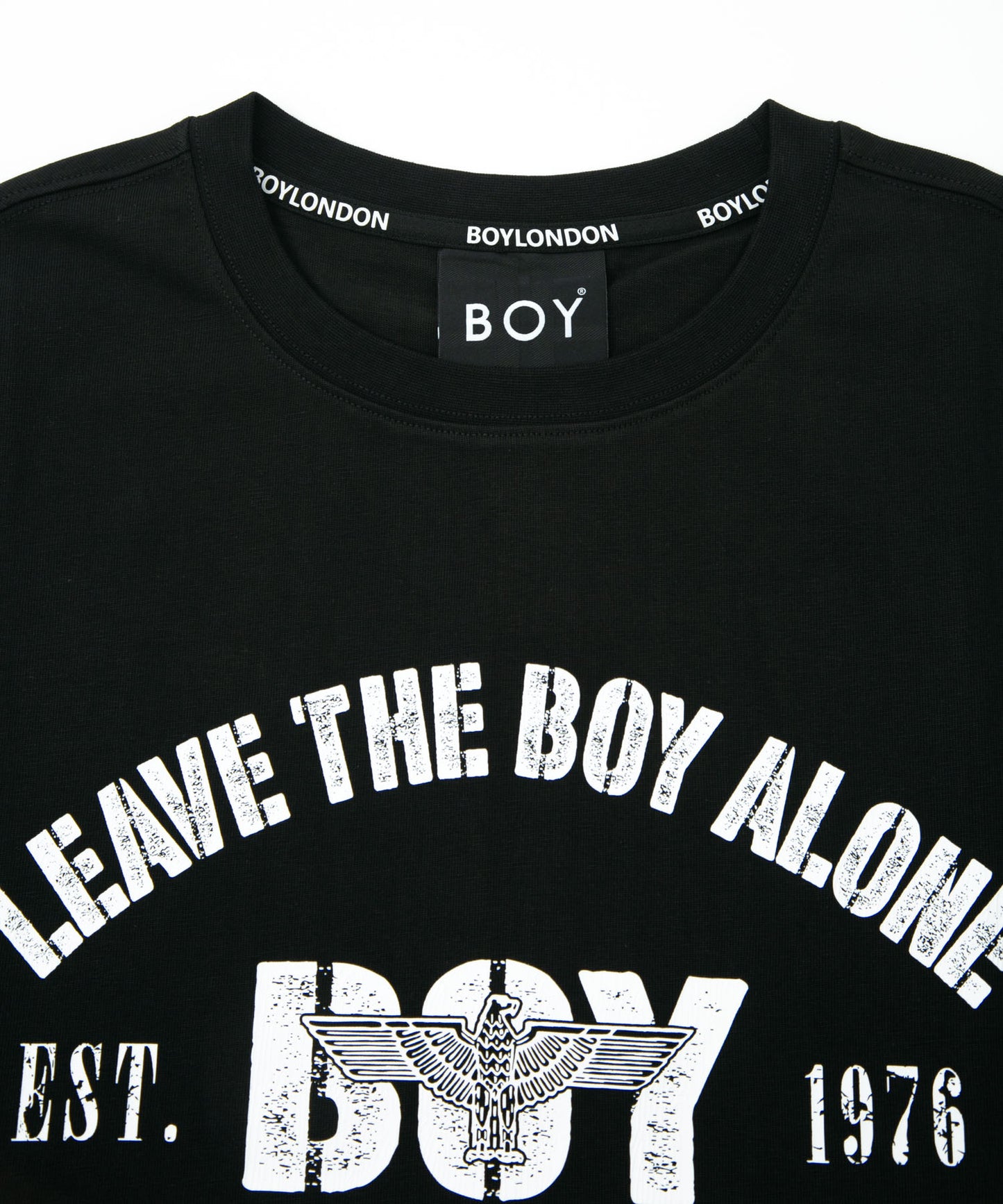 VINTAGE PRINTED HEAVY WEIGHT TEE BLACK【B232N0172502】