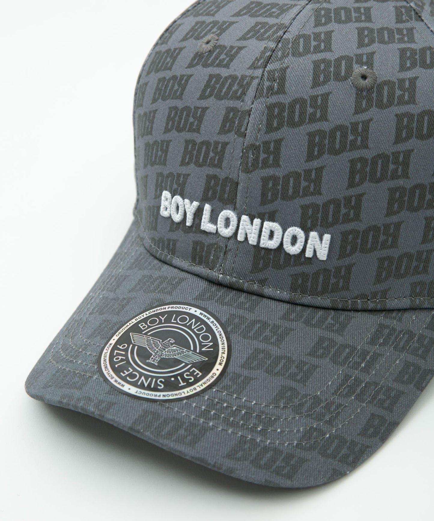 BOY MONOGRAM CAP GREY【B232N9000203】