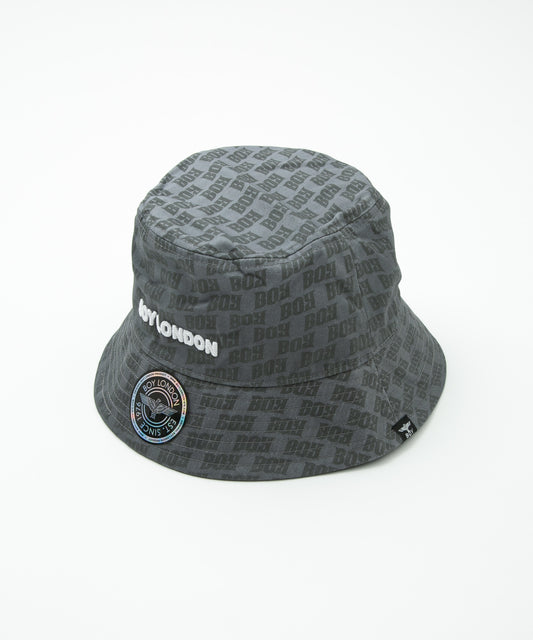 BOY MONOGRAM BUCKET HAT GREY【B232N9000303】