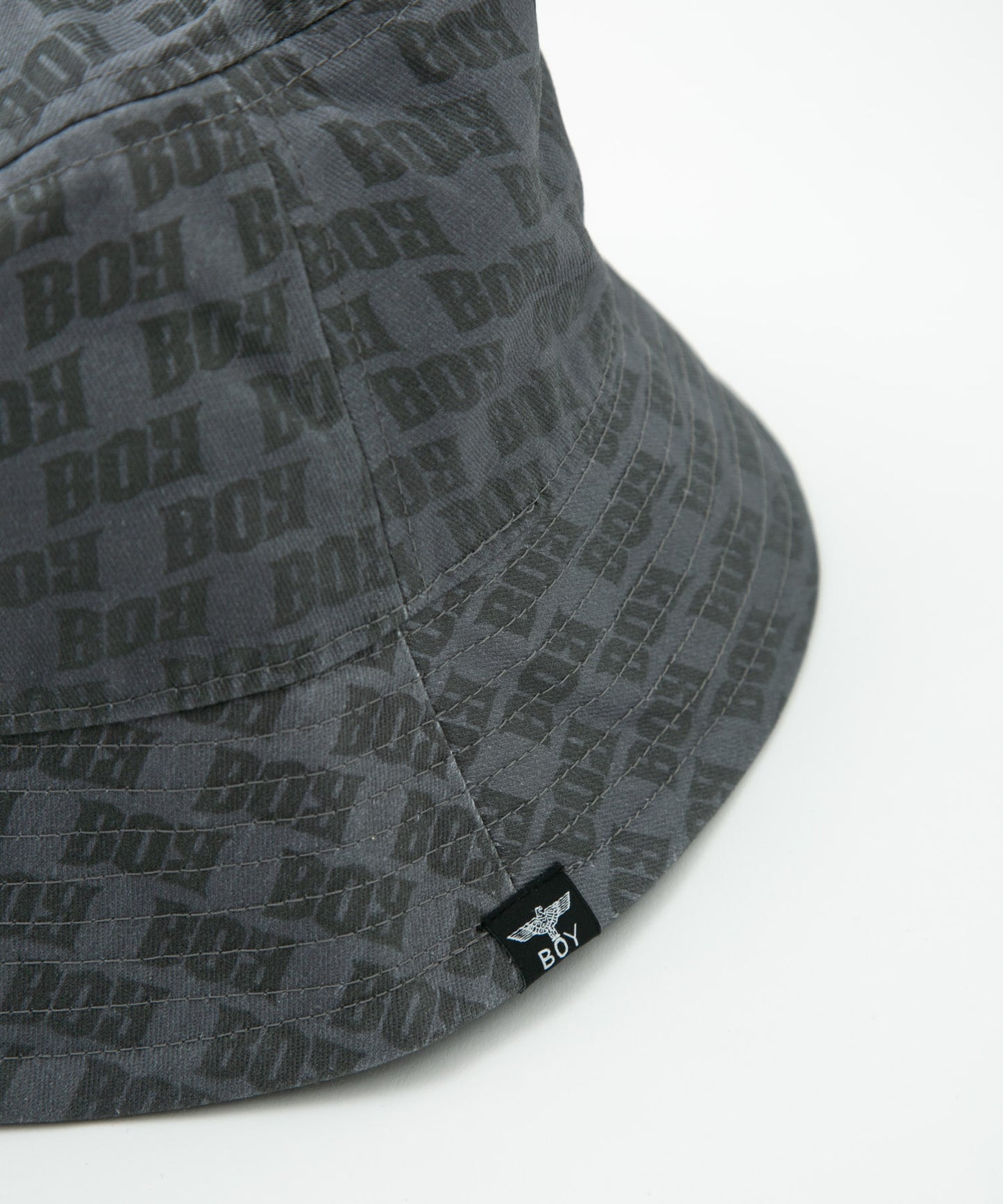 BOY MONOGRAM BUCKET HAT GREY【B232N9000303】