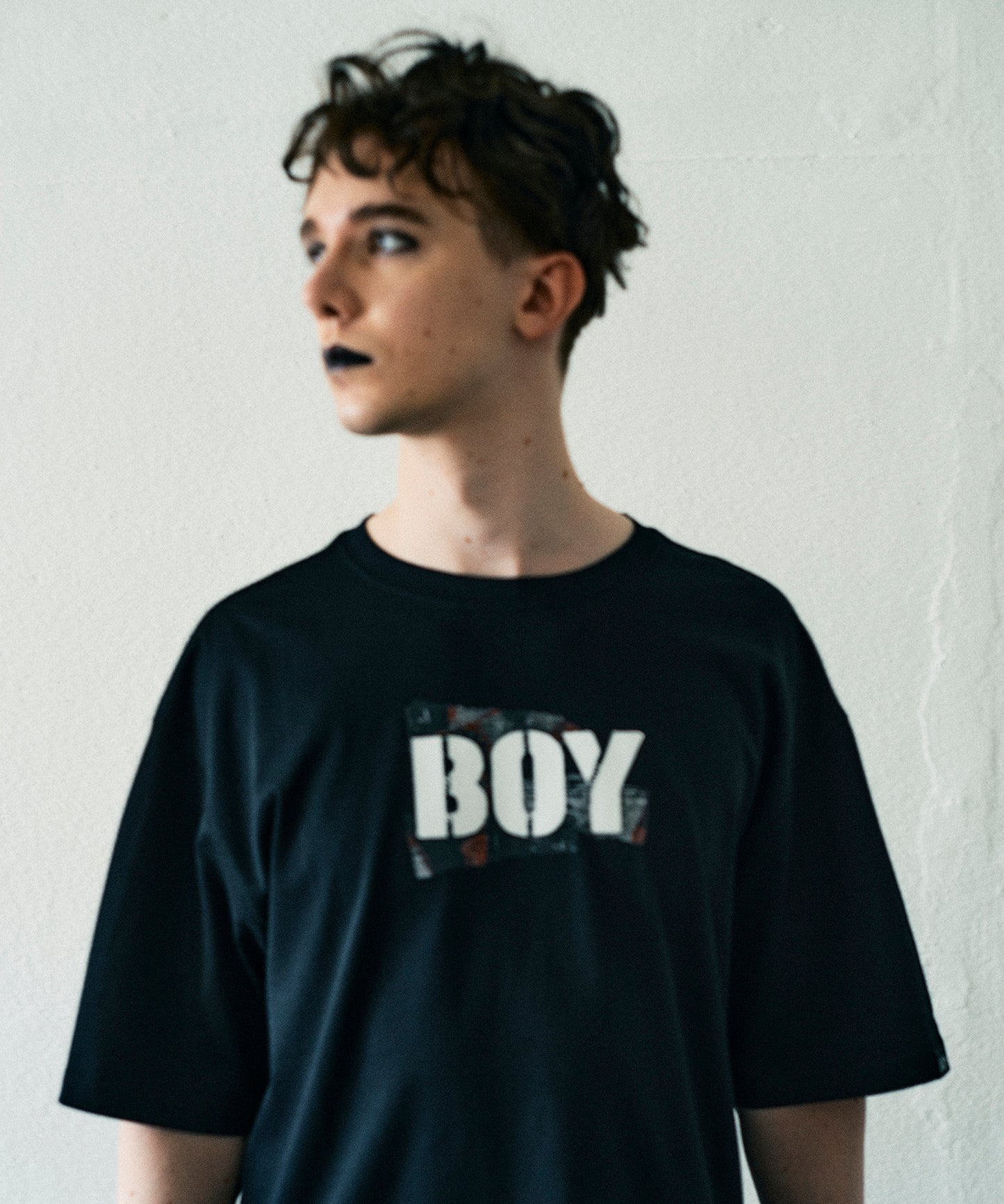 COLLAGE GRAPHIC TEE BLACK【B232N0170202】