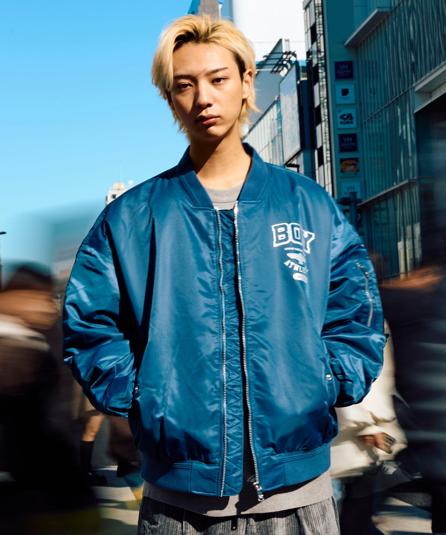 BOY BIG WING MA-1 BLOUSON BLUE【B234N2900506】