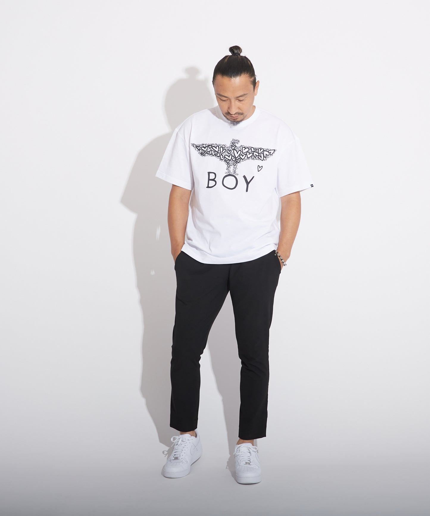 HEART EAGLE TEE WHITE【B223N0160101】