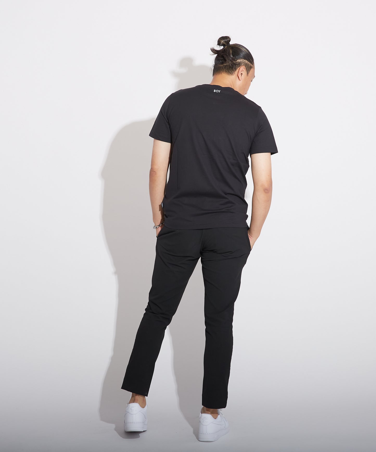 BOY SAFETY PIN TEE BLACK【B223M0170502】