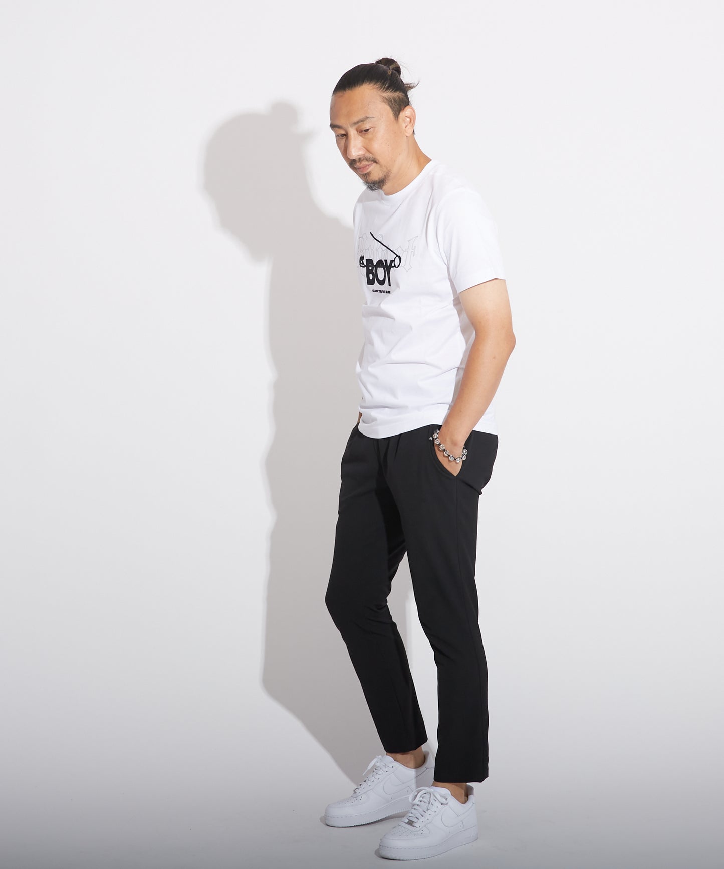 BOY SAFETY PIN TEE WHITE【B223M0170501】