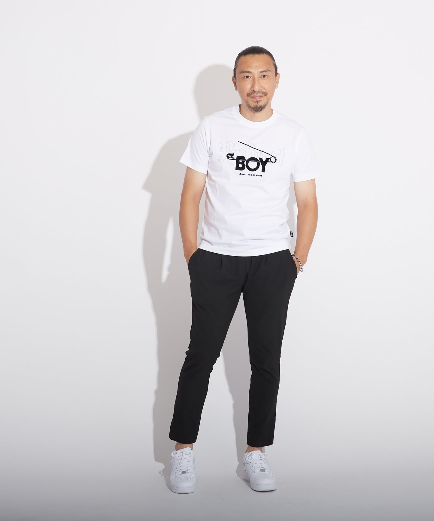 BOY SAFETY PIN TEE WHITE【B223M0170501】