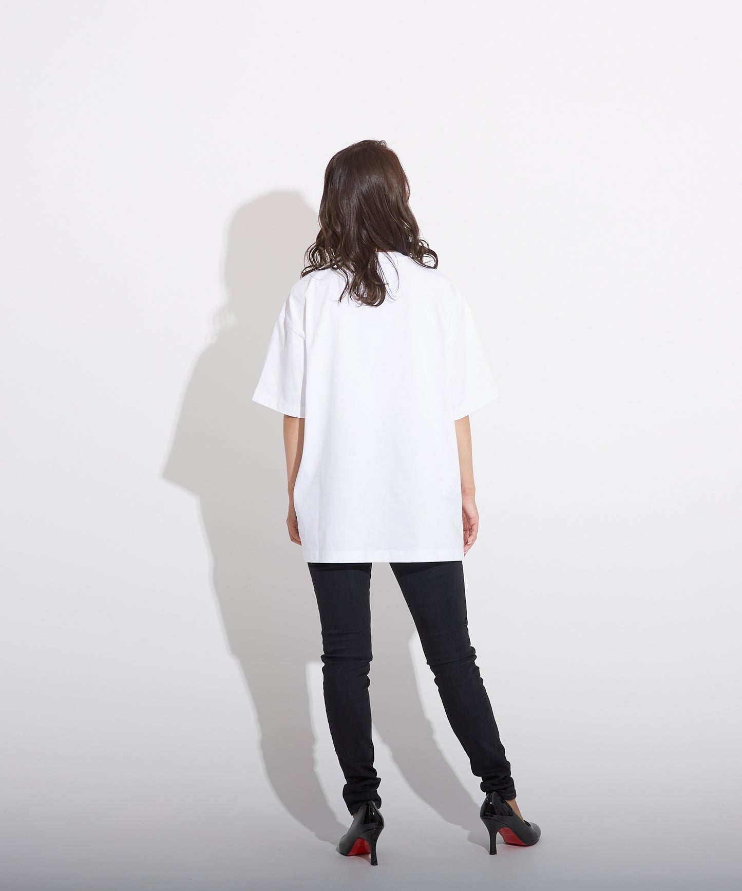 CHAIN DESIGN TEE WHITE【B223M0170301】