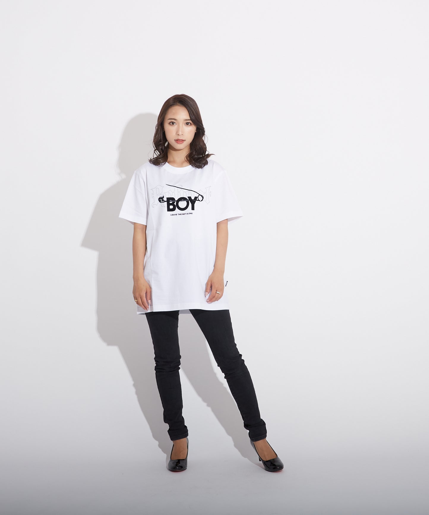 BOY SAFETY PIN TEE WHITE【B223M0170501】