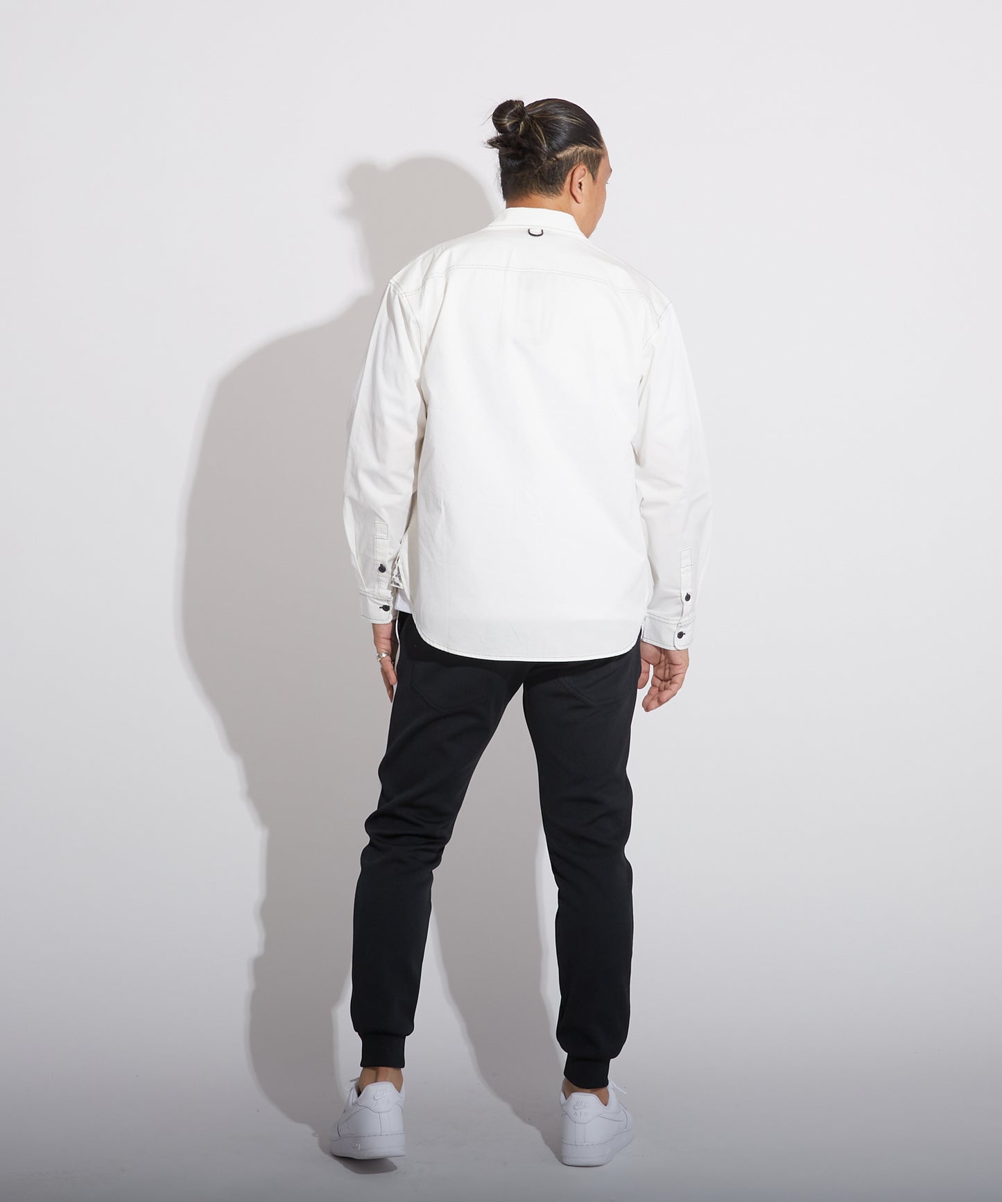 COTTON STITCH SHIRT WHITE【B223M2170001】