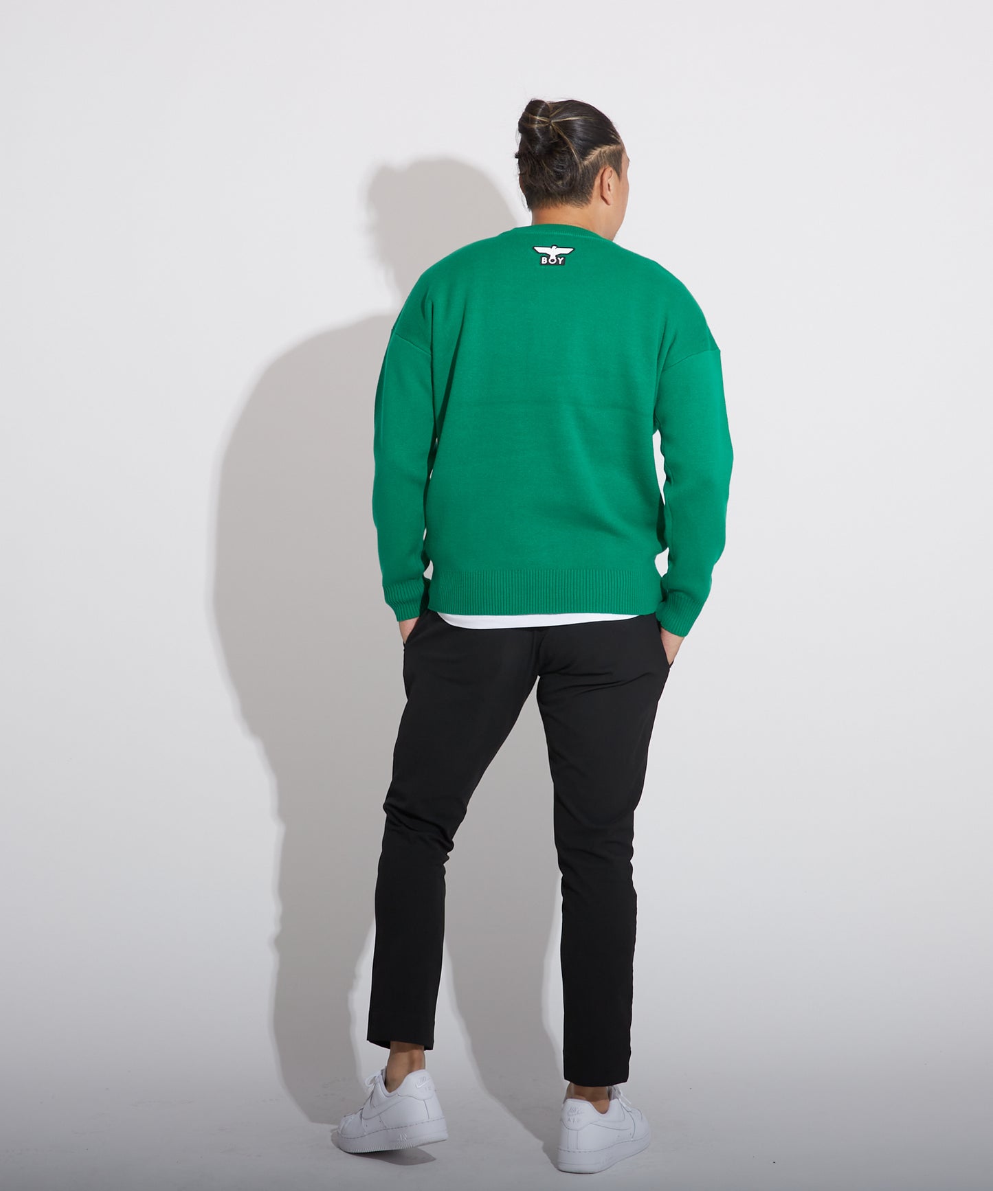 LOGO KNIT PULLOVER GREEN【B223N6000805】