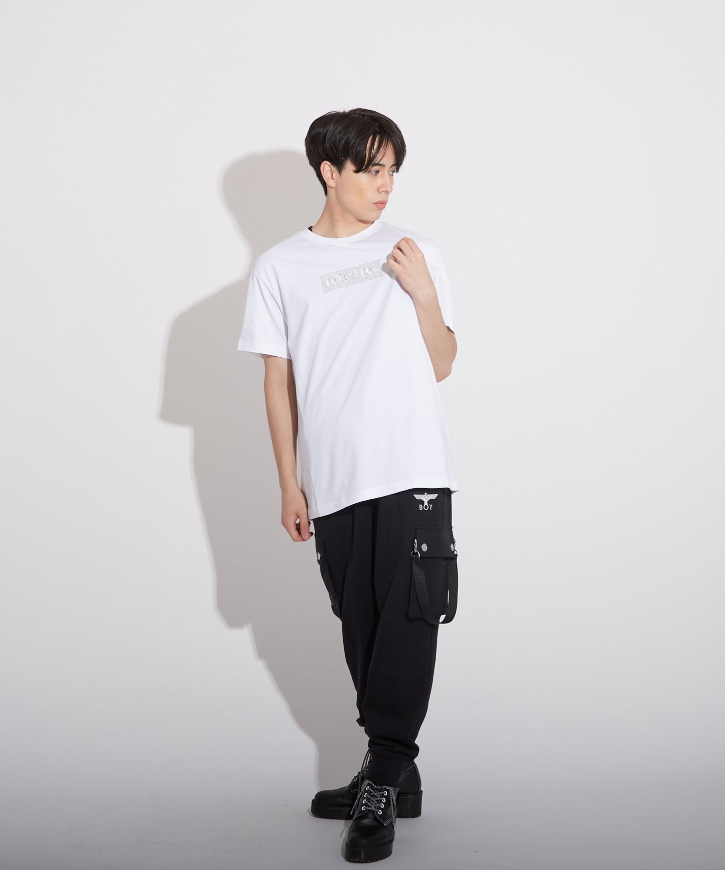 SLASH EAGLE TEE WHITE【B223N0100101】